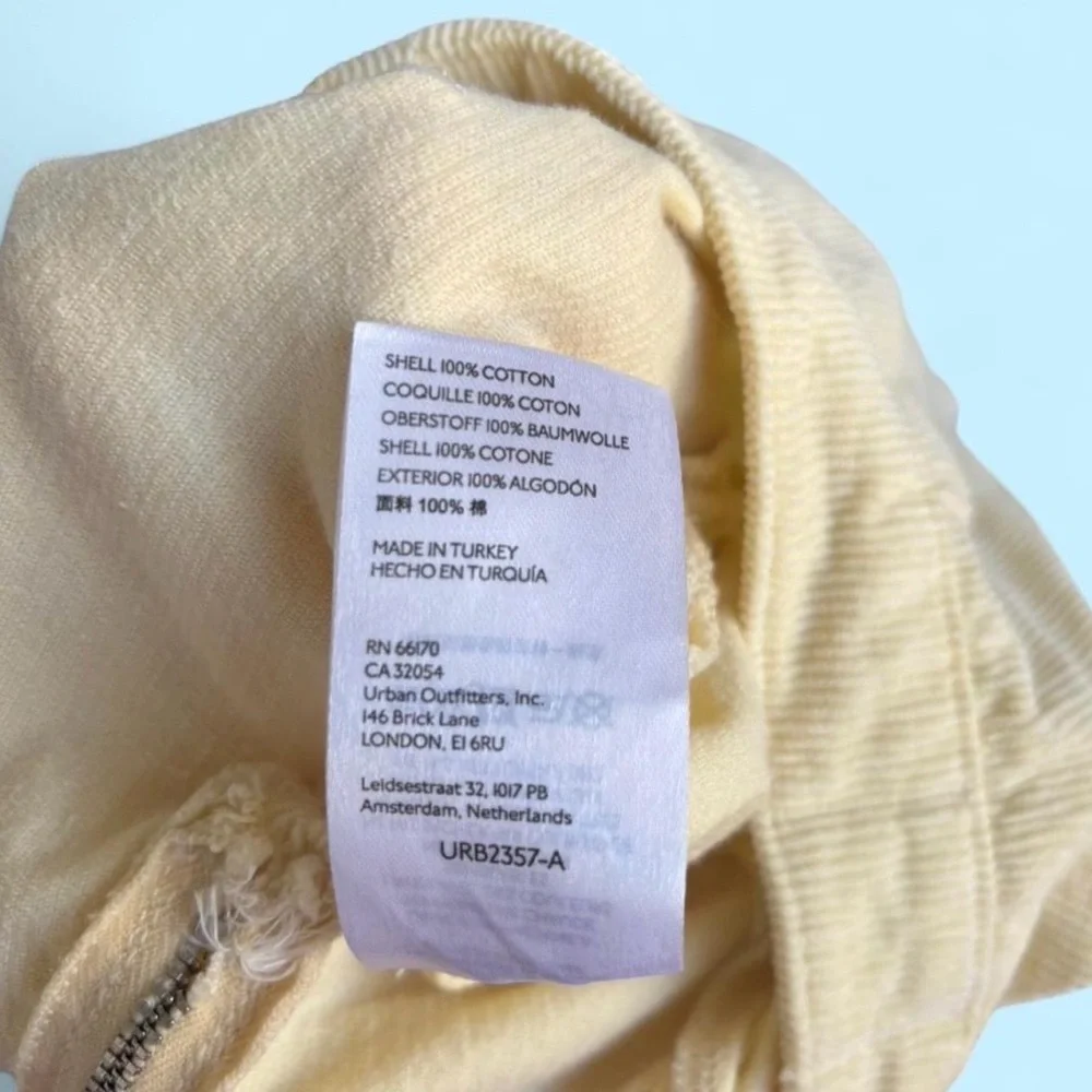 BDG Urban Outfitters Pleated Yellow Corduroy Mini Skirt XS - Picture 6 of 6